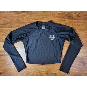 Surf Style Size M Womans Black L/S Rash Guard